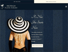 Tablet Screenshot of mchughplasticsurgery.com